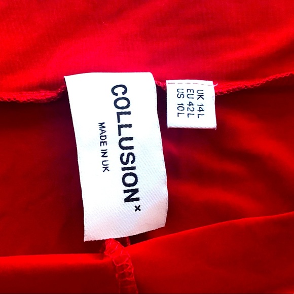 🪩 Collusion x ASOS Disco Legging Shorts in red - Picture 4 of 4